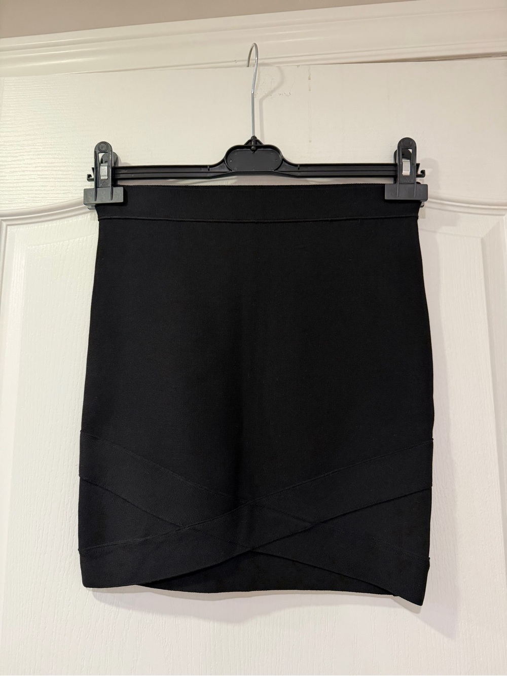 Marciano Black Fitted Knit Mini Skirt